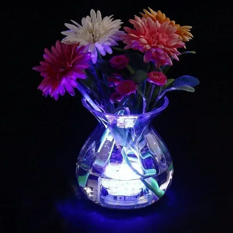 Lumină subacvatică impermeabilă Decor pentru acvariu de acasă Telecomandă LED Scufundare Buton Lumină pentru acvariu Ornamente colorate