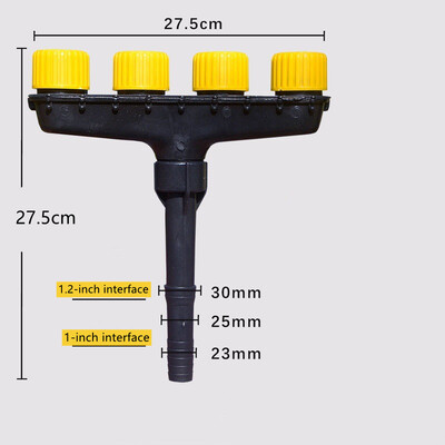 1PCS Πλαστικό Υλικό Garden Hose Nozzle Sprayer 3/4/5/6 Heads Ρυθμιζόμενο Ακροφύσιο Σύστημα Άρδευσης για γκαζόν και κήπους Αυλές