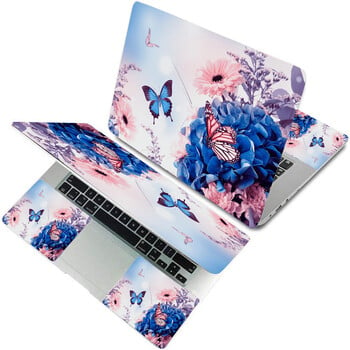 Laptop Skin 10 12 13 14 15 17 ιντσών Universal αυτοκόλλητα για φορητό υπολογιστή Skin Protector υπολογιστή 1 Big with 2 Small, Butterfly