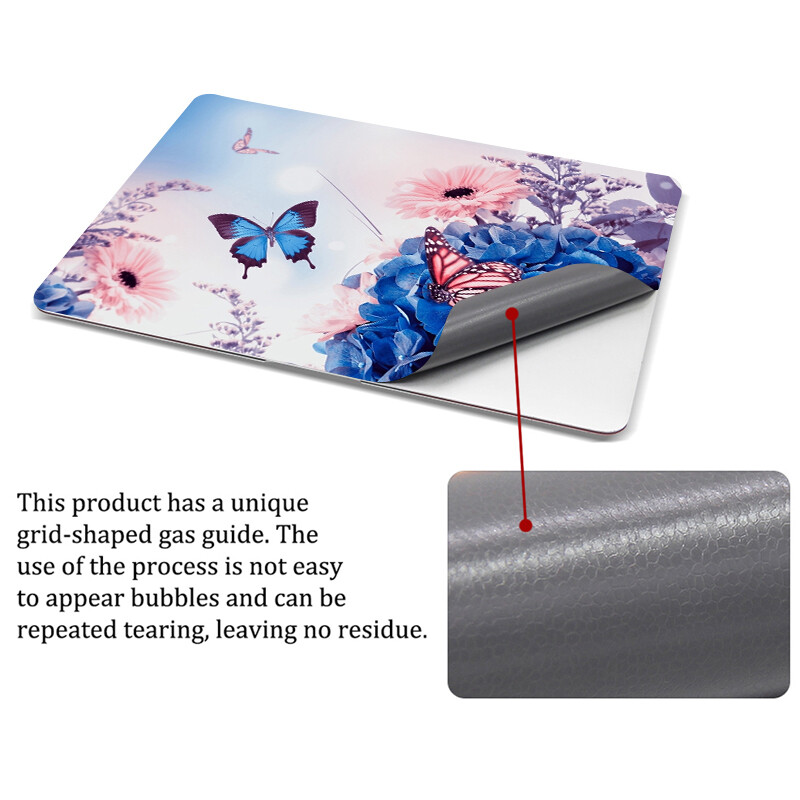 Nešiojamojo kompiuterio dėklas 10 12 13 14 15 17 colių universalus nešiojamojo kompiuterio dangtelio lipdukai Kompiuterio apsauga 1 didelė su 2 mažais, drugeliais