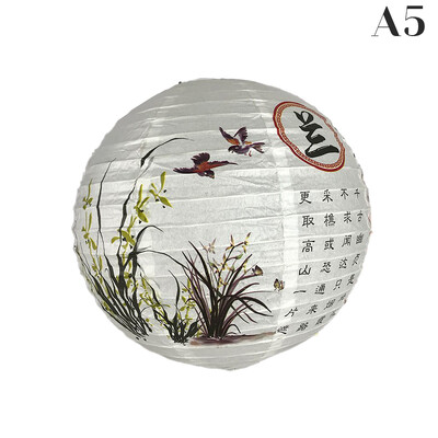 Pušis / orchidėja / slyvų žiedai, apvalūs popieriniai žibintai, lempos gaubtas kinų rytietiško stiliaus lengvas restoranas Vestuvių namų dekoro dovanos