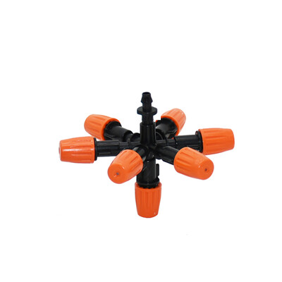 Navodnjavanje kap po kap, viseća mlaznica za zamagljivanje, 7-smjerne raspršivače za maglu za vrt, raspršivač vode, staklenik, 1 set