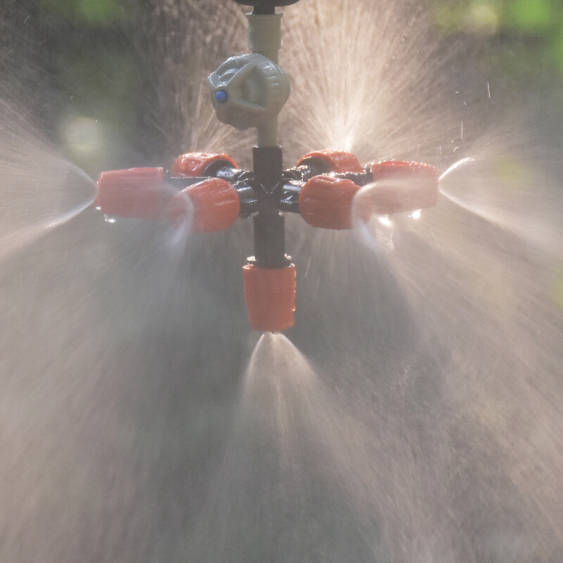 Irigare prin picurare duză de agățare agățată Aspersoare de ceață cu 7 căi pentru pulverizator de apă de grădină pentru seră 1 set