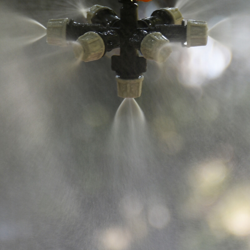 Irigare prin picurare duză de agățare agățată Aspersoare de ceață cu 7 căi pentru pulverizator de apă de grădină pentru seră 1 set