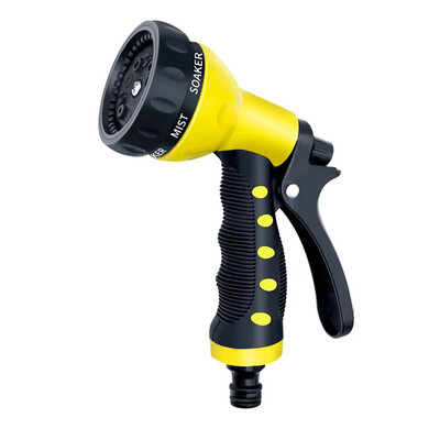 Sodo žarnos antgalis Vandens žarnos purkštuvas 8 laistymo modeliai Nykščio valdymo įjungimo išjungimo vožtuvas aukšto slėgio purkštuko purkštuvas sodininkystei