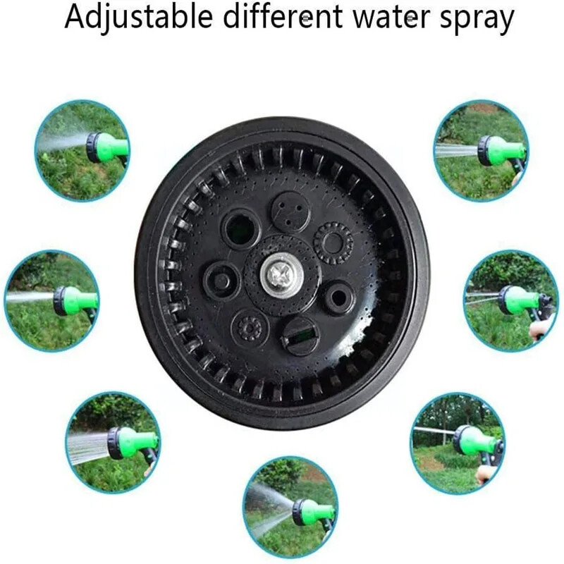 Sodo žarnos antgalis Vandens žarnos purkštuvas 8 laistymo modeliai Nykščio valdymo įjungimo išjungimo vožtuvas aukšto slėgio purkštuko purkštuvas sodininkystei