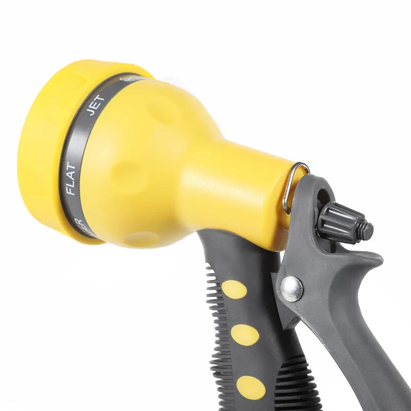 Sodo žarnos antgalis Vandens žarnos purkštuvas 8 laistymo modeliai Nykščio valdymo įjungimo išjungimo vožtuvas aukšto slėgio purkštuko purkštuvas sodininkystei