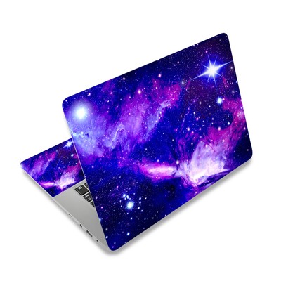 Autocolant impermeabil pentru piele pentru laptop, cu cer înstelat, husă pentru laptop, lipire repetată pentru 14/15/17 inchi Lenovo Apple Mac Dell Asus Ace