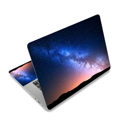 Autocolant impermeabil pentru piele pentru laptop, cu cer înstelat, husă pentru laptop, lipire repetată pentru 14/15/17 inchi Lenovo Apple Mac Dell Asus Ace