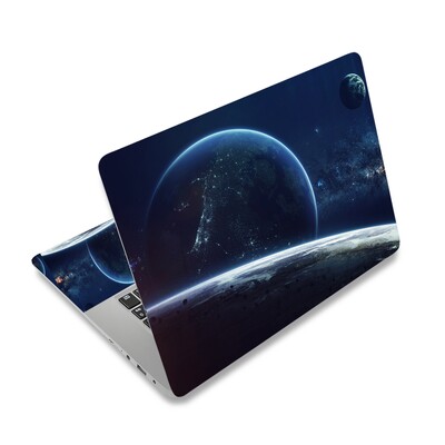 Autocolant impermeabil pentru piele pentru laptop, cu cer înstelat, husă pentru laptop, lipire repetată pentru 14/15/17 inchi Lenovo Apple Mac Dell Asus Ace