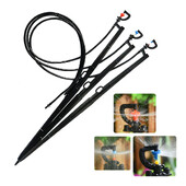 5db 180 360 fokos mikro öntözőszóró permetező 50 cm-es karó, forgó, fénytörő kerti öntözőfúvóka, 4/7 mm-es tömlő