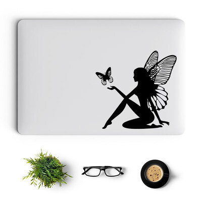 Αυτοκόλλητο Creative Notebook Decal Butterflty Fairy Vinyl Laptop για MacBook Air Pro 14 16 Retina 13 15 ιντσών Mac Art Skin Tablet PC