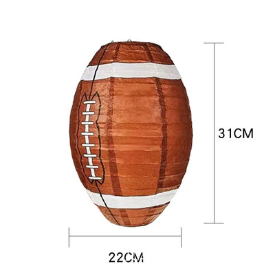 „Pasidaryk pats“ rankų darbo krepšinio futbolas beisbolo regbio popierinis žibintas mados lempos gaubtas su gimtadieniu vakarėlio dekoravimas vaikams berniuko reikmenys