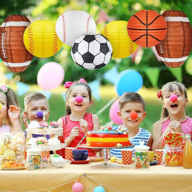 „Pasidaryk pats“ rankų darbo krepšinio futbolas beisbolo regbio popierinis žibintas mados lempos gaubtas su gimtadieniu vakarėlio dekoravimas vaikams berniuko reikmenys