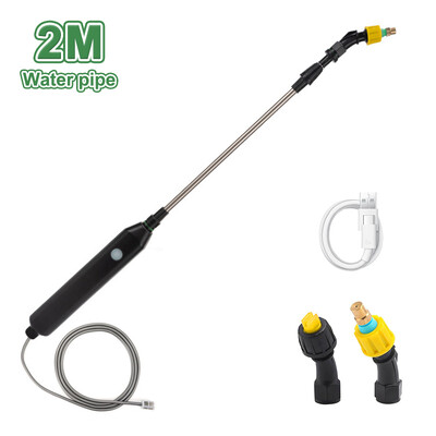 Elektromos növény permetező 2 fúvóka öntözés kerti permetező pálca Újratölthető növény Mister permetező udvar Gyep Gyom Növények öntözés