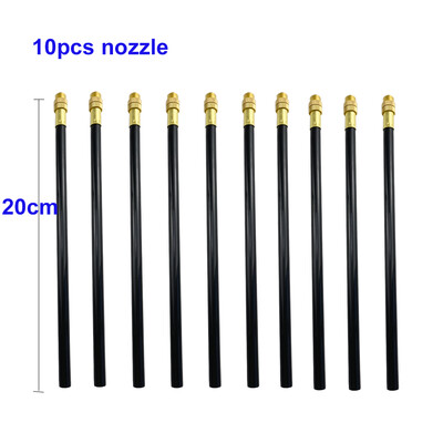 Laisvai lenkiamas geltonas vario dulksnos antgalis 8 mm tiesus stumiamas užraktas sujungimas sodo laistymo drėkinimo purkštuvas