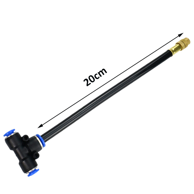 Laisvai lenkiamas geltonas vario dulksnos antgalis 8 mm tiesus stumiamas užraktas sujungimas sodo laistymo drėkinimo purkštuvas