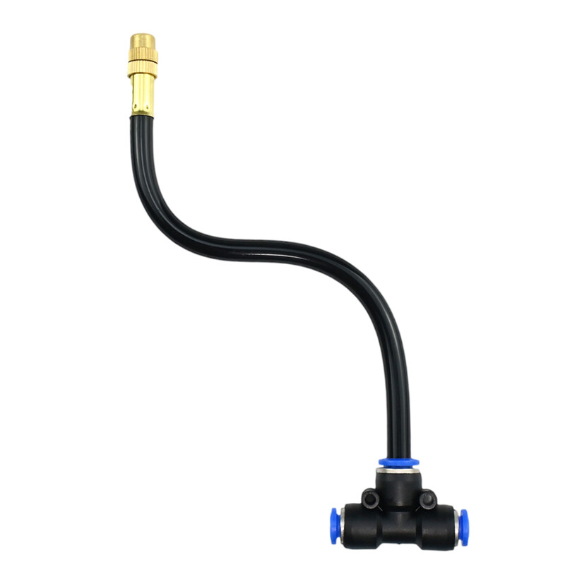 Laisvai lenkiamas geltonas vario dulksnos antgalis 8 mm tiesus stumiamas užraktas sujungimas sodo laistymo drėkinimo purkštuvas