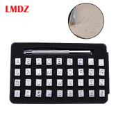 LMDZ 36db 3mm/6mm acél ábécé szám bélyegző lyukasztókészlet bőr kézműves bélyegző szerszámok bőrfaragó pecsét Bőr kézműves bélyegek