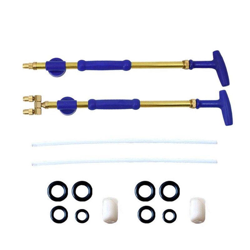 Μονό / διπλό μπουκάλι S Διασύνδεση καροτσάκι κήπου Πιστόλι ψεκασμού Ακροφύσιο πίεσης ψεκαστήρα ορείχαλκο Ρυθμιζόμενος ψεκασμός W G1e2