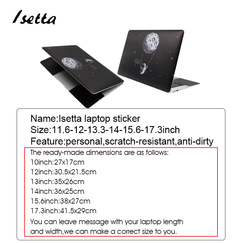 Púzdro na notebook HP, nálepka na Mackbook 15,6", ochranný kryt pre 13,3", ochranná nálepka na notebook Lenlovo Apple, Dell, Asus, Acer