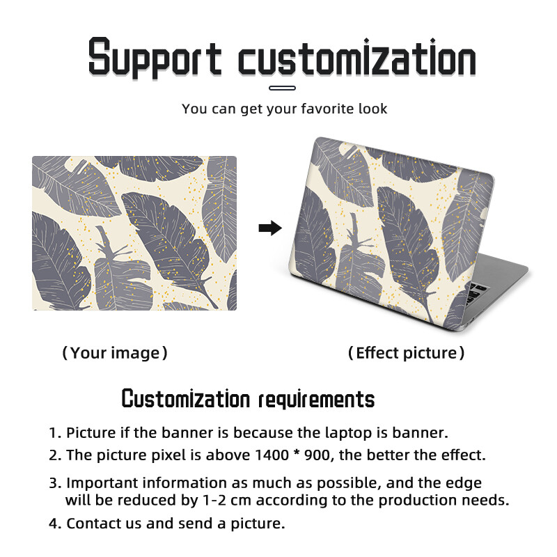 Laptop Skins Stickers Simple Cover 13,3"15,6"17" Vinyl Skins Sticker Laptop tok Macbook Pro/Lenovo/Dell/Hp Decorate Decal