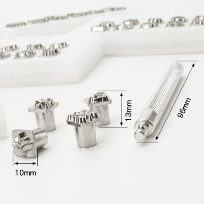 Alat za utiskivanje kože 12 znakova/životinjskih i biljnih uzoraka DIY Alat za utiskivanje ukrasa za utiskivanje kože/biljnog štavljenja