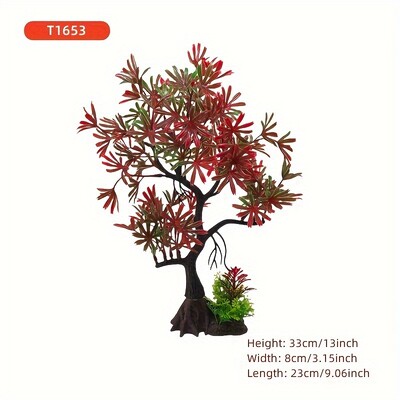 Szimuláció vízüveg akvárium tereprendezés dekoráció vízi növény fa utánzata akvárium dísz DIY akvárium dekor nagy méret