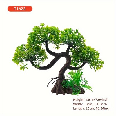 Szimuláció vízüveg akvárium tereprendezés dekoráció vízi növény fa utánzata akvárium dísz DIY akvárium dekor nagy méret