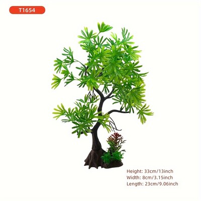 Szimuláció vízüveg akvárium tereprendezés dekoráció vízi növény fa utánzata akvárium dísz DIY akvárium dekor nagy méret