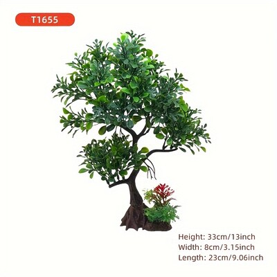 Szimuláció vízüveg akvárium tereprendezés dekoráció vízi növény fa utánzata akvárium dísz DIY akvárium dekor nagy méret