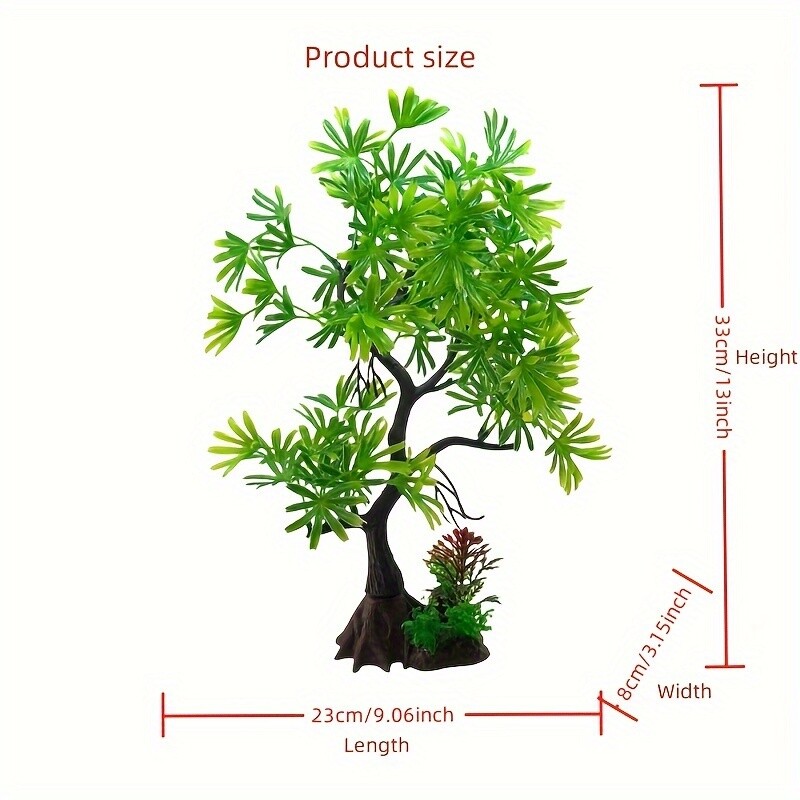 Szimuláció vízüveg akvárium tereprendezés dekoráció vízi növény fa utánzata akvárium dísz DIY akvárium dekor nagy méret