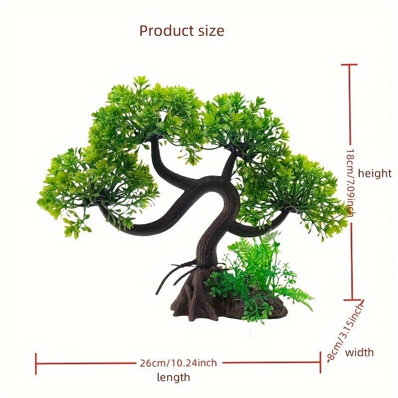 Szimuláció vízüveg akvárium tereprendezés dekoráció vízi növény fa utánzata akvárium dísz DIY akvárium dekor nagy méret