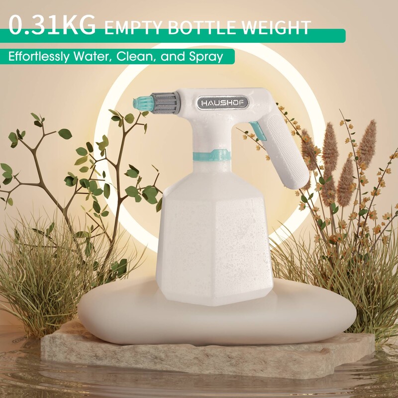 HAUSHOF 1L elektrinis laistymo butelis sodo sodinimui 3,6V purškimo butelis vidaus lauko laistymui elektrinis vandens purkštuvas namams