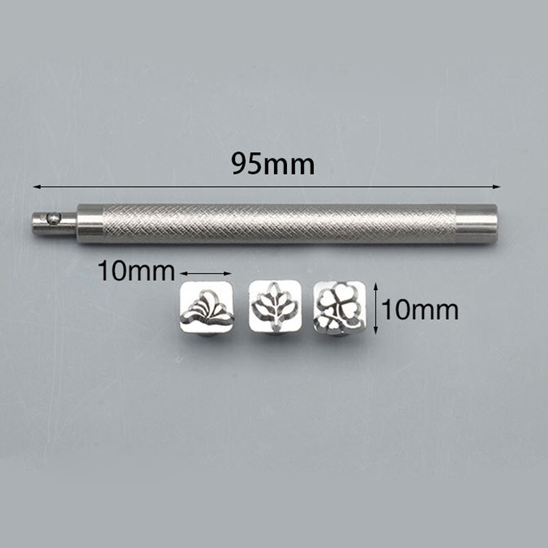 Nerūdijančio plieno metalo štampavimo rinkinys Punch Tool 12 Animals 12 Constellations Antspaudai Įrankiai Pasidaryk pats papuošalai Oda LOGO antspaudas