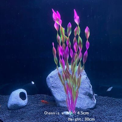 1vnt 12–30 cm imitacija, jūros žolės žuvų rezervuaro kraštovaizdžio dekoracija, vandens augalų imitacija, akvariumo ornamentas, „pasidaryk pats“ žuvų bako dekoras