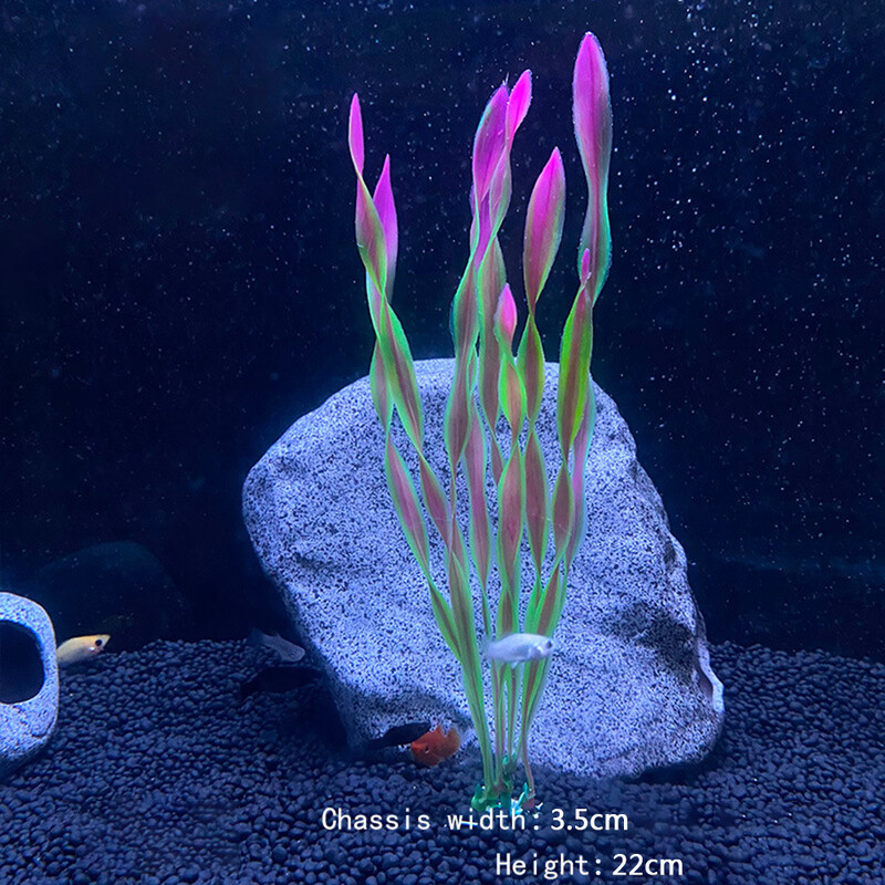 1PC 12-30cm Simulare iarbă de mare pentru amenajare peisagistică Decorație Imitație de plante de apă Ornament de acvariu DIY Decor pentru rezervor de pește