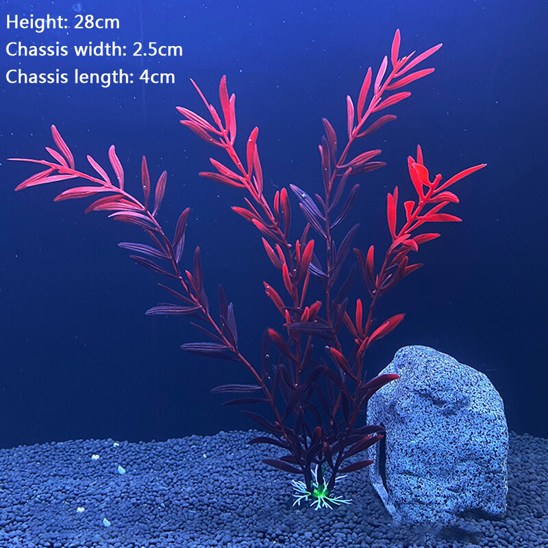 1PC 12-30cm Simulare iarbă de mare pentru amenajare peisagistică Decorație Imitație de plante de apă Ornament de acvariu DIY Decor pentru rezervor de pește