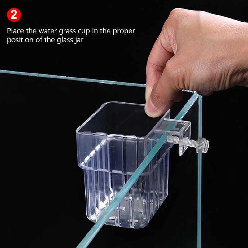 Držač vodenih biljaka za akvarij, viseće čaše za akvarijske posude, košara za biljke na zidu, plastični lonac za vodene biljke