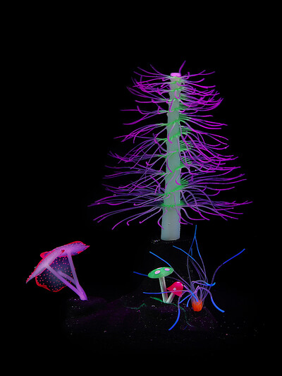 Kunstlik fluorestseeruv ränidioksiid ge haru korallide akvaarium veealune maastik veetaimedekoratsioon kalapaagi kaunistus