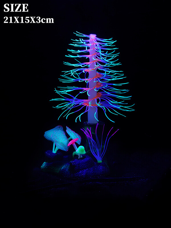 Kunstlik fluorestseeruv ränidioksiid ge haru korallide akvaarium veealune maastik veetaimedekoratsioon kalapaagi kaunistus