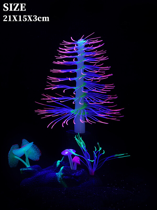 Kunstlik fluorestseeruv ränidioksiid ge haru korallide akvaarium veealune maastik veetaimedekoratsioon kalapaagi kaunistus