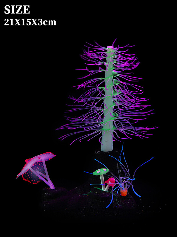 Kunstlik fluorestseeruv ränidioksiid ge haru korallide akvaarium veealune maastik veetaimedekoratsioon kalapaagi kaunistus