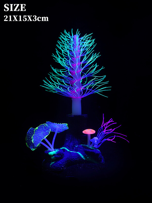 Kunstlik fluorestseeruv ränidioksiid ge haru korallide akvaarium veealune maastik veetaimedekoratsioon kalapaagi kaunistus