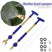1 PC Garden Manual Spray Watering Head Προαιρετικό ακροφύσιο διεπαφή Brass Gun Sprayer Ρυθμιζόμενος Ψεκαστήρας Ατομοποίησης Πίεσης Νερού