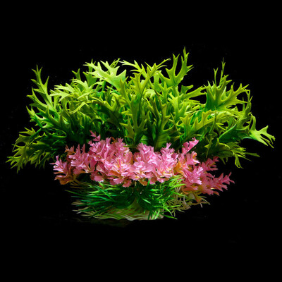 Kunstlik plastist vesirohutaim akvaariumi akvaariumi haljastuskaunistused