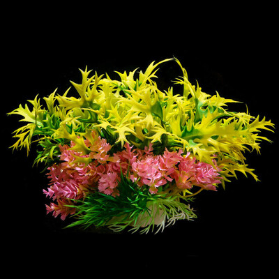 Kunstlik plastist vesirohutaim akvaariumi akvaariumi haljastuskaunistused