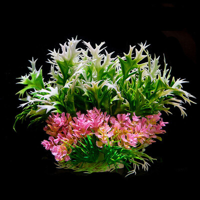 Kunstlik plastist vesirohutaim akvaariumi akvaariumi haljastuskaunistused