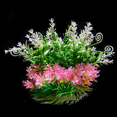 Kunstlik plastist vesirohutaim akvaariumi akvaariumi haljastuskaunistused