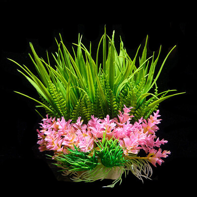 Kunstlik plastist vesirohutaim akvaariumi akvaariumi haljastuskaunistused